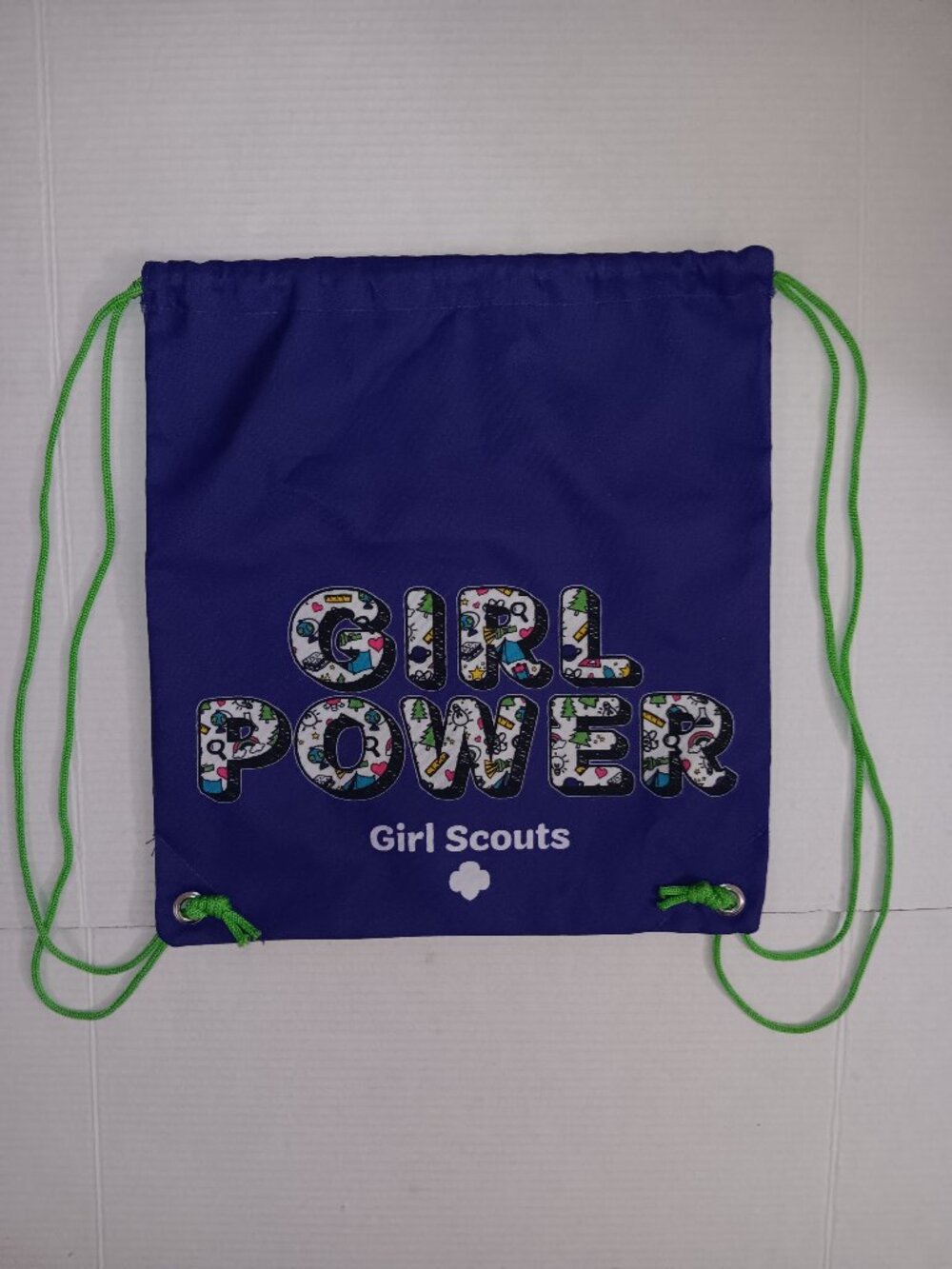 GIRL SCOUTS GIRL POWER (LIKE NEW) DRAWSTRING BACKPACK